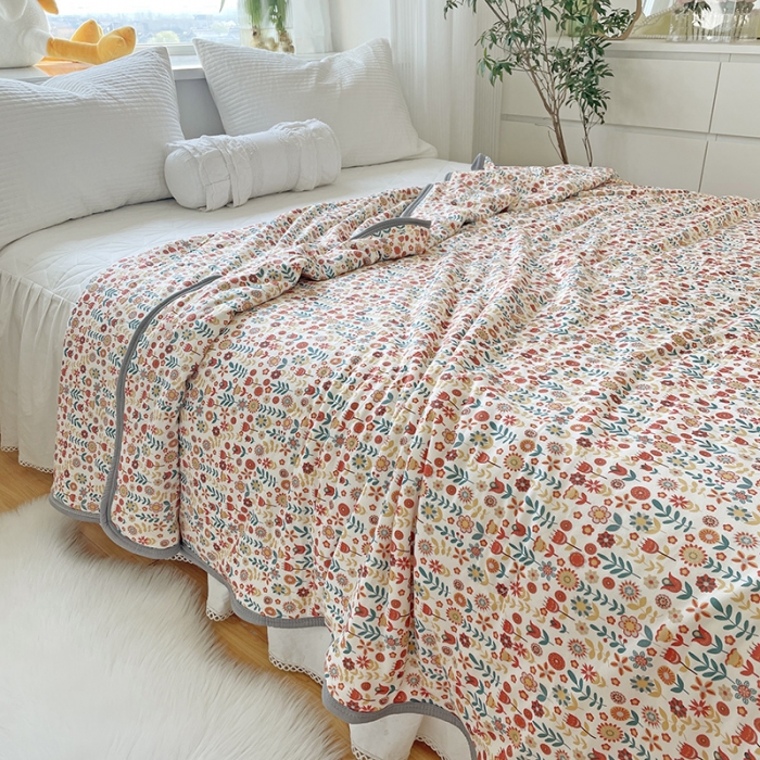 91家纺网 家纺一手货源 找家纺 千朵 2022新款全棉13372大豆夏被 半夏