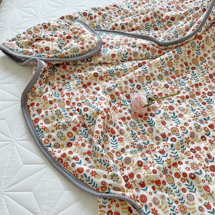 91家纺网 家纺一手货源 找家纺 千朵 2022新款全棉13372大豆夏被 半夏