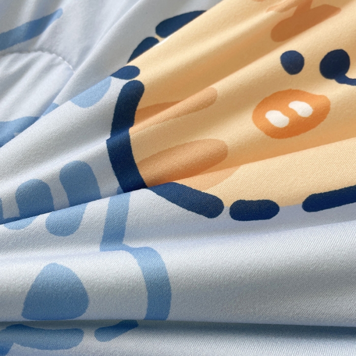 91家纺网 家纺一手货源 找家纺 千朵 2022新款全棉13372大豆夏被 调皮虎