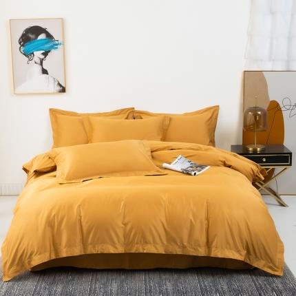 网客 2024新款100支长绒棉四件套 单色-黄