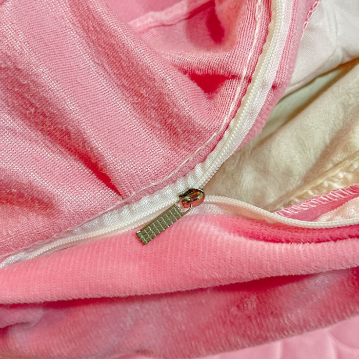 91家纺网 家纺一手货源 找家纺 畅销被业 2022网红款水晶绒绗缝床裙绗缝被套款四件套法莱绒 樱花粉