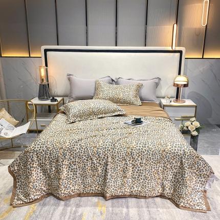 91家纺网 家纺一手货源 找家纺 （总）丽卡家纺 2024新款水洗真丝夏被四件套