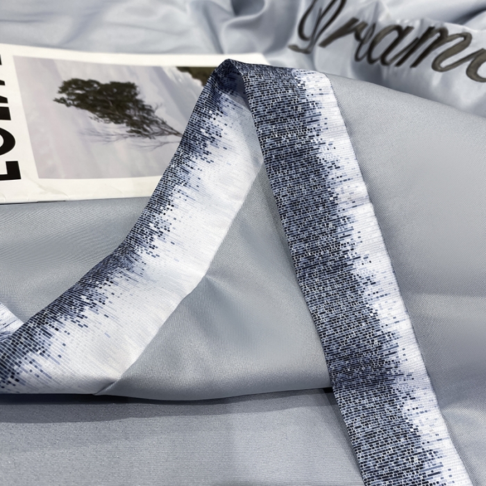 91家纺网 家纺一手货源 找家纺 丽卡家纺 2023新款水洗天丝刺绣夏被四件套梦幻-海青