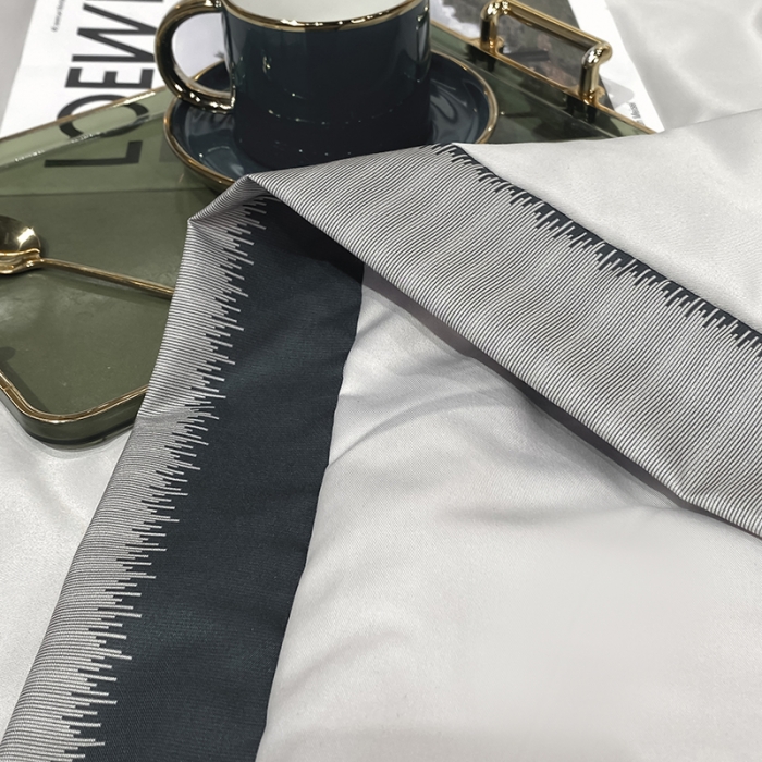 91家纺网 家纺一手货源 找家纺 丽卡家纺 2023新款水洗天丝刺绣夏被四件套 梦幻-米灰