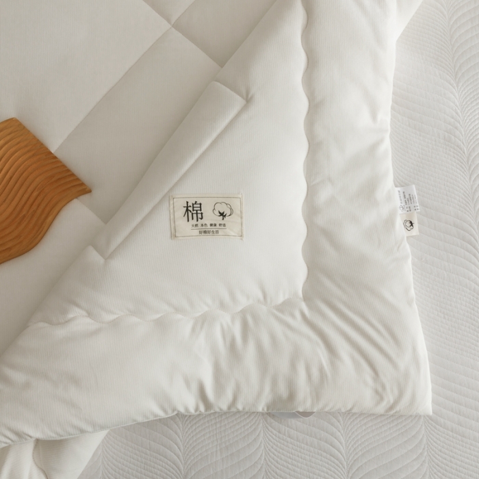 91家纺网 家纺一手货源 找家纺 棉造家居 2022新款新疆棉棉花床褥床垫 白色