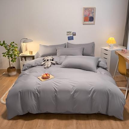 91家纺网 家纺一手货源 找家纺 （总）子钦 2023新款春夏纯色水洗真丝四件套