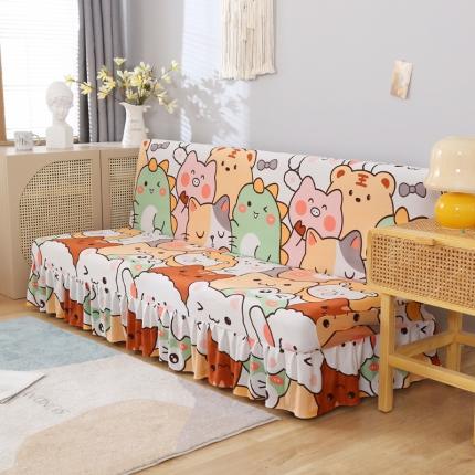 91家纺网 家纺一手货源 找家纺 （总）雅竹家纺 牛奶丝裙边沙发套-印花