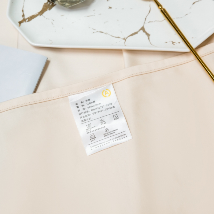 91家纺网 家纺一手货源 找家纺 （总）秀色2025新款50支贡缎纯色双拼四件套长绒棉-单床单