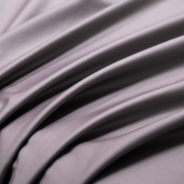 91家纺网 家纺一手货源 找家纺 秀色2025新款100支纯色双拼四件套长绒棉单床单莫奈香芋紫