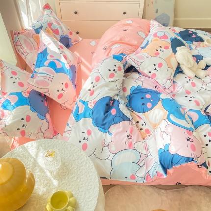 91家纺网 家纺一手货源 找家纺 漫仙阁2024新款亲肤棉芦荟棉单品被套 欢乐颂