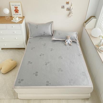 91家纺网 家纺一手货源 找家纺 (总) 川悦生活 2022新款色织提花900D冰藤席三件套