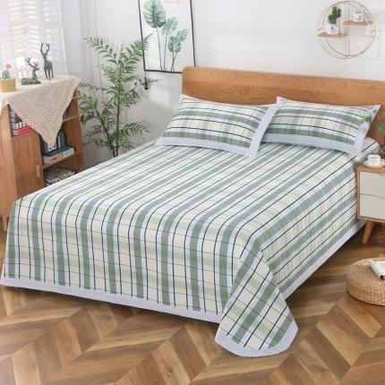 91家纺网 家纺一手货源 找家纺 （总）恋尚羽 2025新款加厚纯棉老粗布凉席三件套