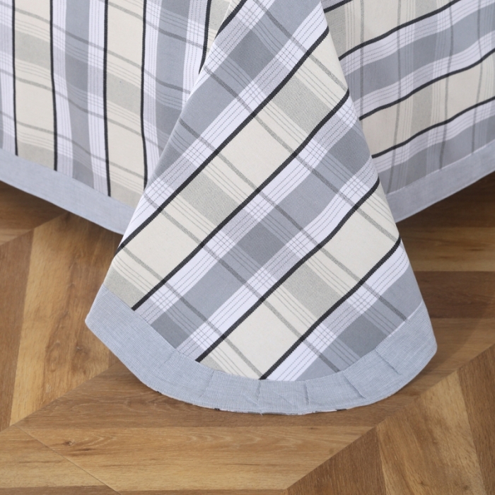 91家纺网 家纺一手货源 找家纺 恋尚羽 2025新款加厚纯棉老粗布凉席三件套 贝奇-灰