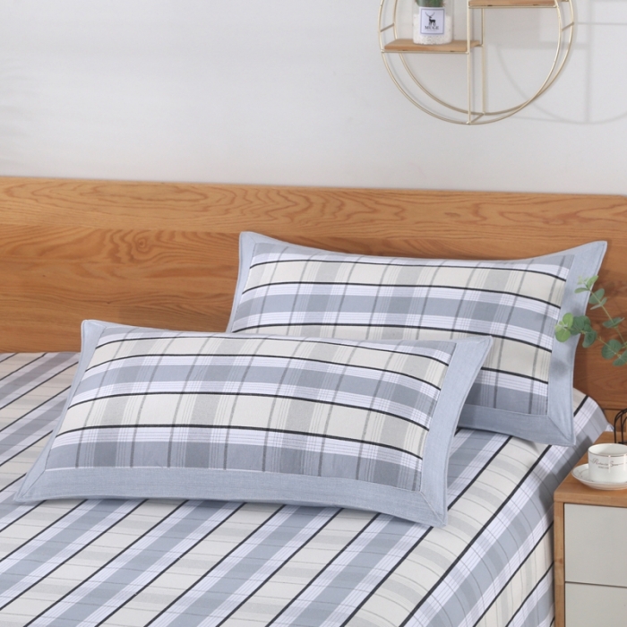 91家纺网 家纺一手货源 找家纺 恋尚羽 2025新款加厚纯棉老粗布凉席三件套 贝奇-灰