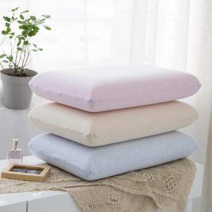 （总）高进记忆枕芯 2023新款60针织棉纯色面包枕