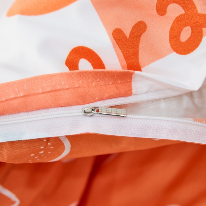 91家纺网 家纺一手货源 找家纺 乐居坊 2022新款芦荟棉花型宿舍床 格子橙