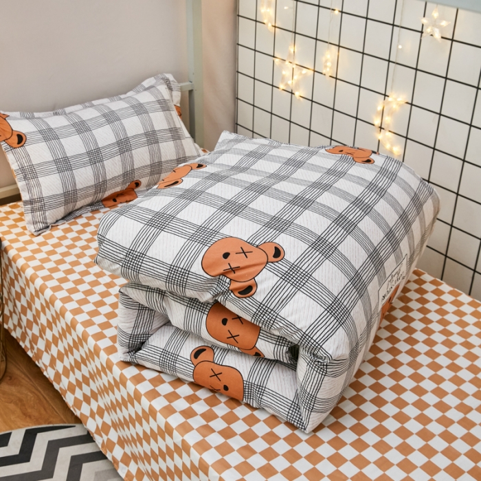 91家纺网 家纺一手货源 找家纺 乐居坊 2022新款芦荟棉花型宿舍床 极 致轻奢