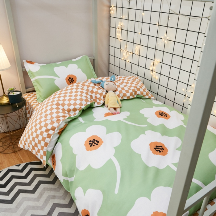 91家纺网 家纺一手货源 找家纺 乐居坊 2022新款芦荟棉花型宿舍床 莫奈花园