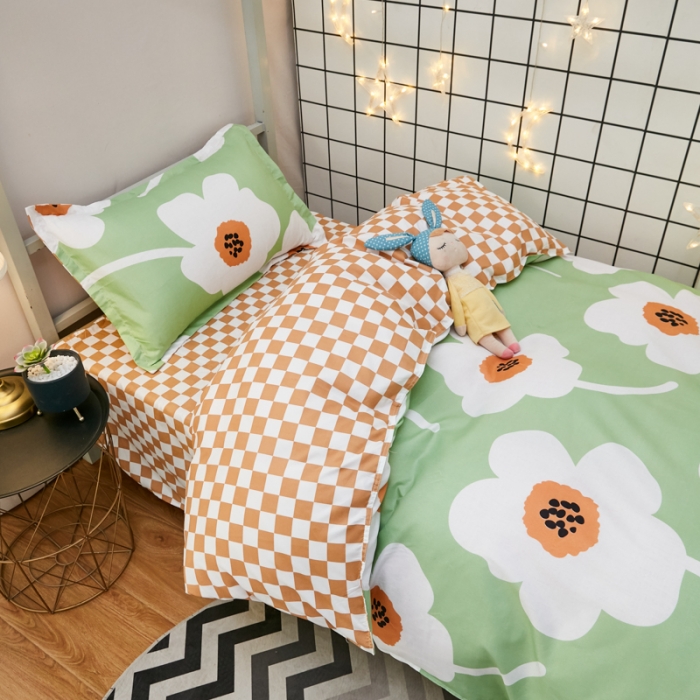 91家纺网 家纺一手货源 找家纺 乐居坊 2022新款芦荟棉花型宿舍床 莫奈花园