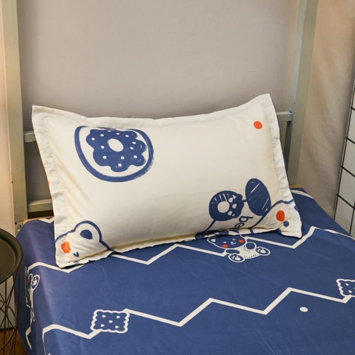 91家纺网 家纺一手货源 找家纺 乐居坊 2022新款芦荟棉花型宿舍床 小熊饼干