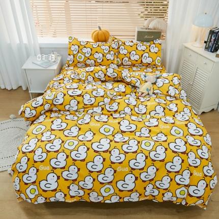 乐居坊 2022新款芦荟棉四件套 网红鸭