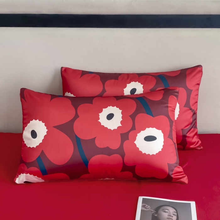 91家纺网 家纺一手货源 找家纺 用心 2022新款家居数码印花婚庆四件套 维尼