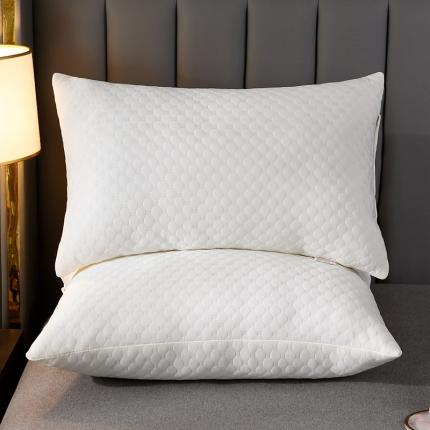 91家纺网 家纺一手货源 找家纺 （总）珍贝家纺 2024新款针织面料水立方泡泡枕芯枕头直播