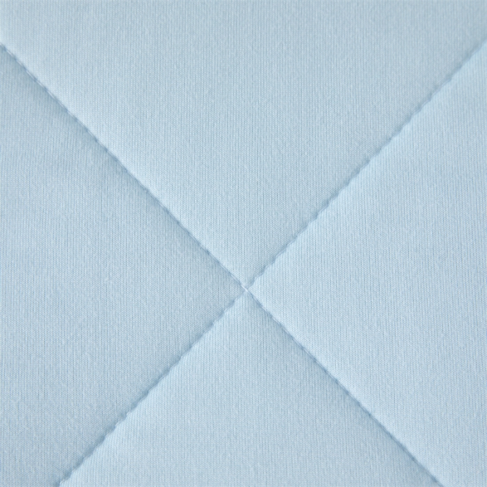 91家纺网 家纺一手货源 找家纺 一条棉被 2022新款针织棉夏被 浅蓝