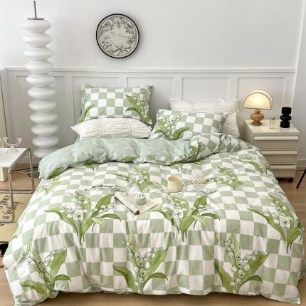 （总）昔可 2022新款全棉梦幻花园系列印花四件套