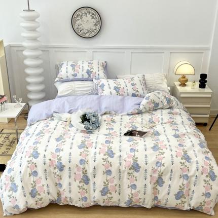 昔可 2022新款全棉梦幻花园系列印花四件套 梨花少女