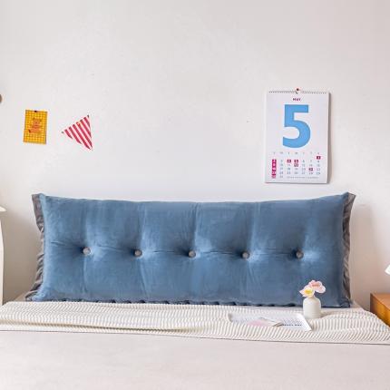 91家纺网 家纺一手货源 找家纺 （总）一兰 2022新款水晶绒花边款床头靠垫床上大靠枕