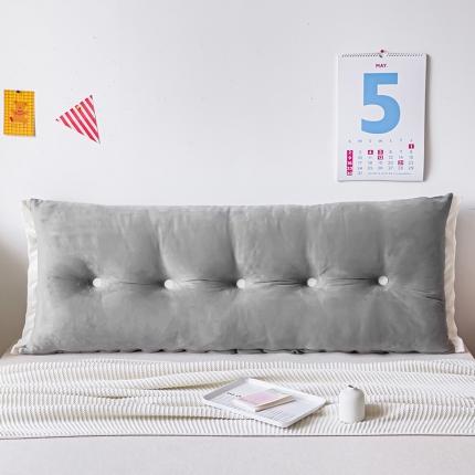 91家纺网 家纺一手货源 找家纺 （总）一兰 2022新款水晶绒花边款床头靠垫床上大靠枕