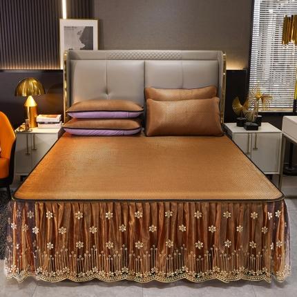 91家纺网 家纺一手货源 找家纺 （总）瑞宝 2025新款可拆卸床裙款冰藤席