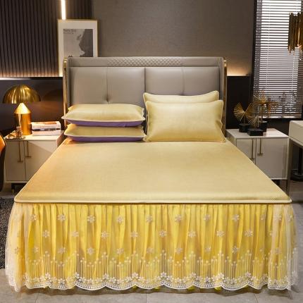 91家纺网 家纺一手货源 找家纺 （总）瑞宝 2025新款可拆卸床裙款冰藤席