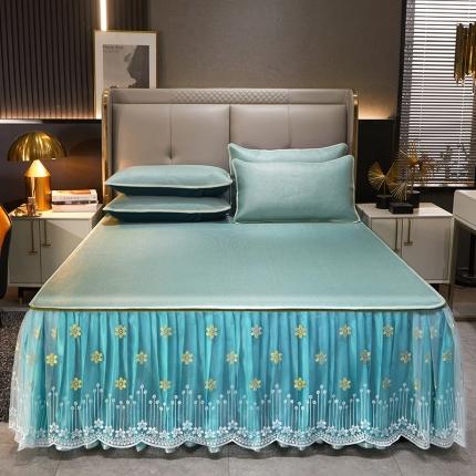 91家纺网 家纺一手货源 找家纺 （总）瑞宝 2025新款可拆卸床裙款冰藤席