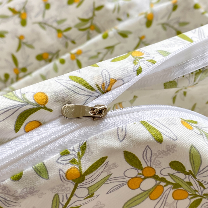 91家纺网 家纺一手货源 找家纺 田野 2022新款13372全棉小清新印花四件套 景色