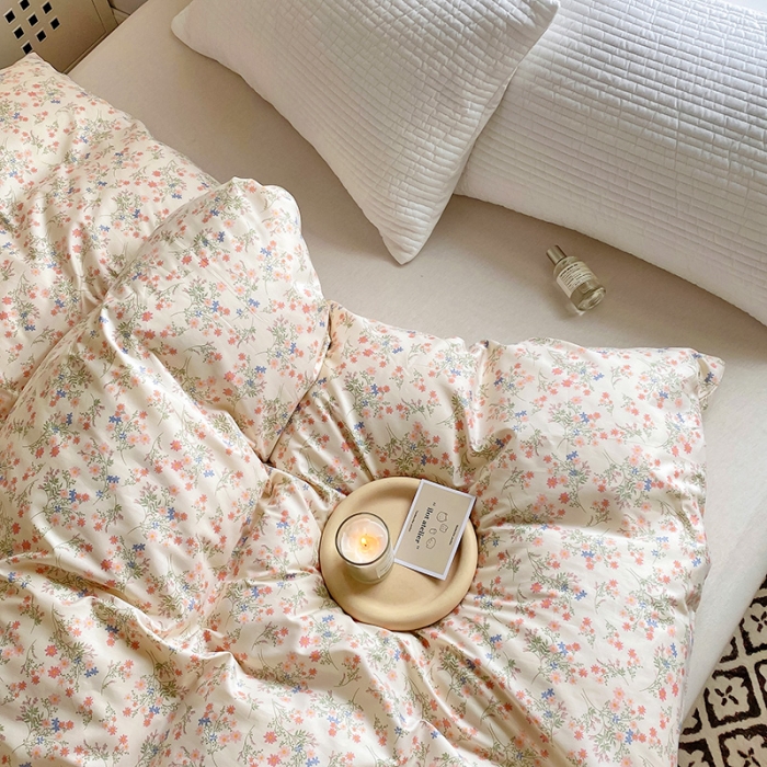 91家纺网 家纺一手货源 找家纺 田野 2022新款40支13372全棉单被套 花束