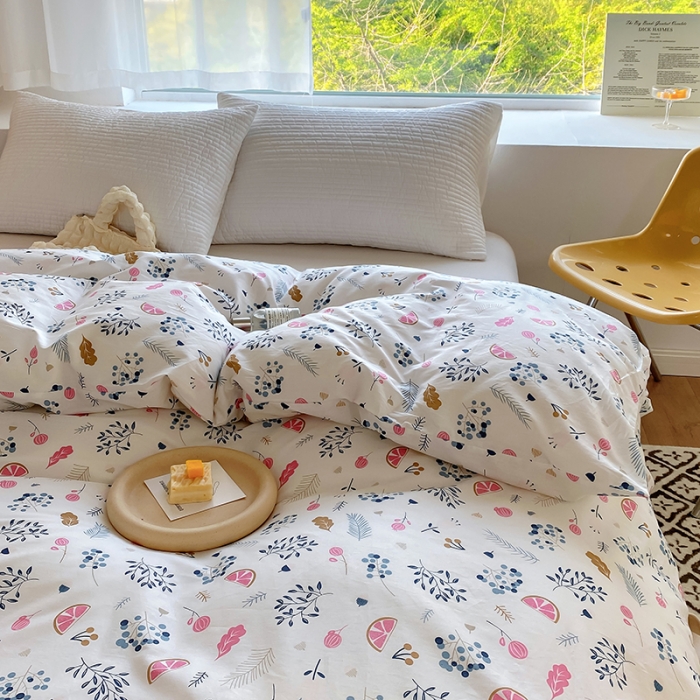 91家纺网 家纺一手货源 找家纺 田野 2022新款40支13372全棉单被套 奇异果