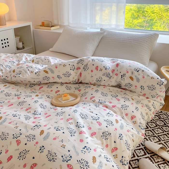 91家纺网 家纺一手货源 找家纺 田野 2022新款40支13372全棉单被套 奇异果