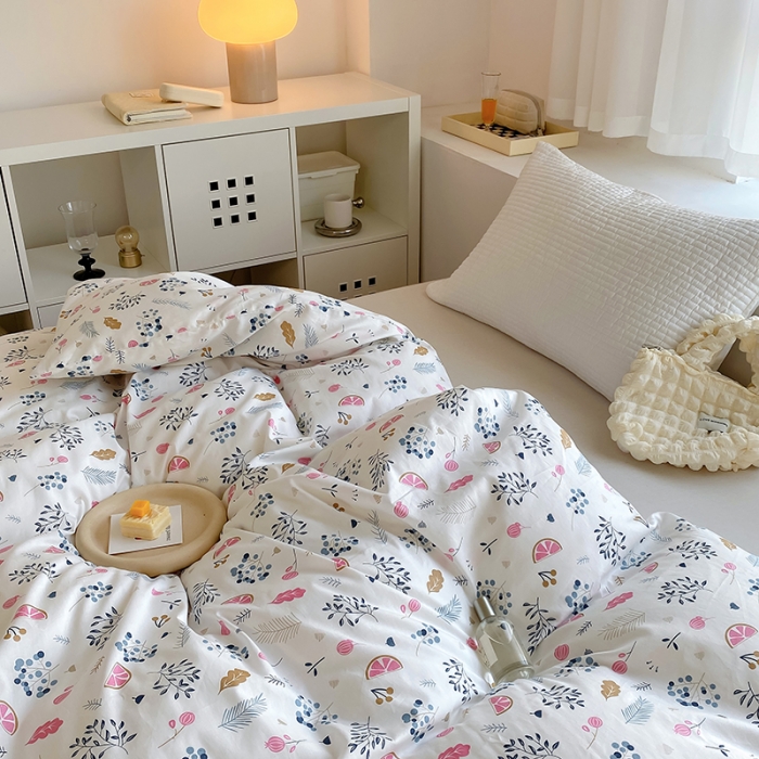 91家纺网 家纺一手货源 找家纺 田野 2022新款40支13372全棉单被套 奇异果