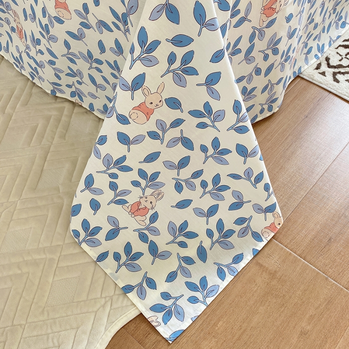 91家纺网 家纺一手货源 找家纺 田野 2022新款40支13372全棉单床单 菲菲兔