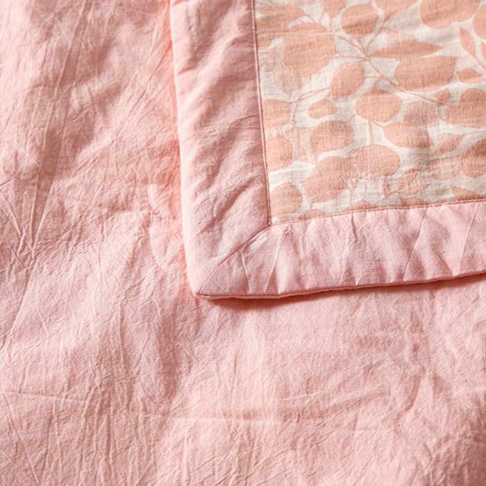 91家纺网 家纺一手货源 找家纺 安莱生活 2022新款棉麻夏被（可随意混搭） 棉麻-粉