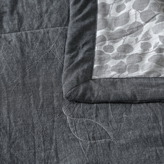 91家纺网 家纺一手货源 找家纺 安莱生活 2022新款棉麻夏被（可随意混搭） 棉麻-灰