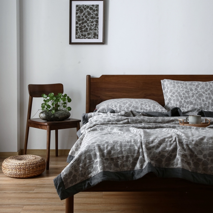 91家纺网 家纺一手货源 找家纺 安莱生活 2022新款棉麻夏被（可随意混搭） 棉麻-灰