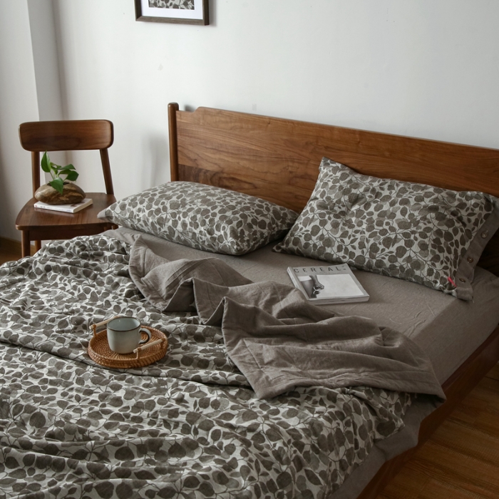 91家纺网 家纺一手货源 找家纺 安莱生活 2022新款棉麻夏被（可随意混搭） 棉麻-咖