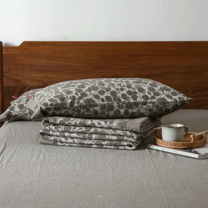 91家纺网 家纺一手货源 找家纺 安莱生活 2022新款棉麻夏被（可随意混搭） 棉麻-咖