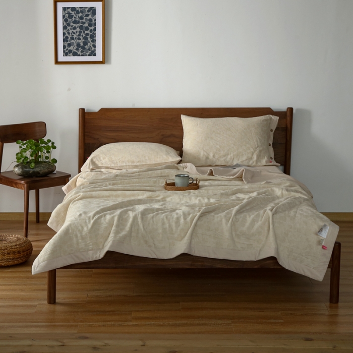 91家纺网 家纺一手货源 找家纺 安莱生活 2022新款棉麻夏被（可随意混搭） 棉麻-米