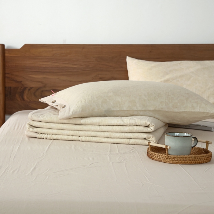 91家纺网 家纺一手货源 找家纺 安莱生活 2022新款棉麻夏被（可随意混搭） 棉麻-米