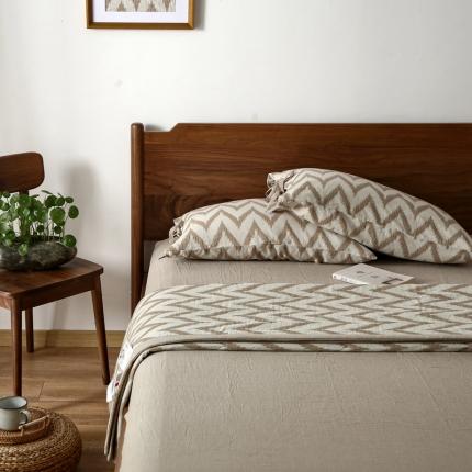 91家纺网 家纺一手货源 找家纺 总 安莱生活2023高端棉麻色织提花夏被-海澜（可随意混搭）