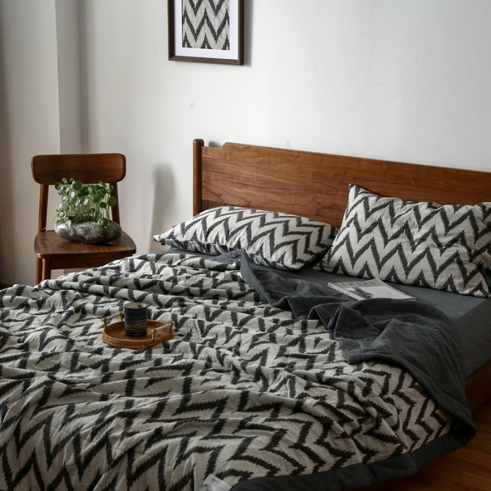 91家纺网 家纺一手货源 找家纺 安莱生活 2022新款海澜夏被 海澜-灰 可随意混搭